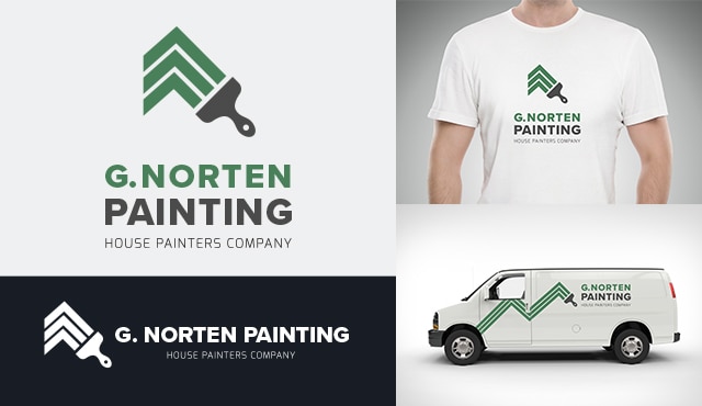 Example logo for G. Norten Painting.