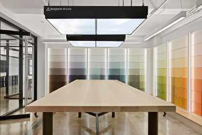 Benjamin Moore Flagship NYC Showrooms Color Vault for Architects & Designers