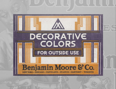 Logotipo de Benajmin Moore de 1910