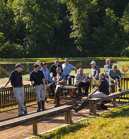 Employees enjoy the wetlands area at one of our plants. Employees enjoy the wetlands area at one of our plants.