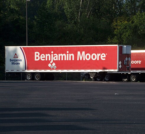 Benjamin Moore branded trucks Benjamin Moore branded trucks