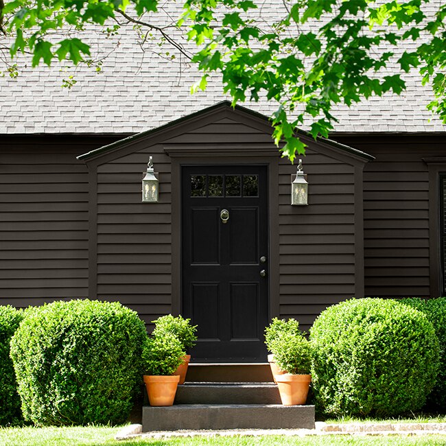 Transform Your Home s Curb Appeal With Dark Gray House Paint And White 
