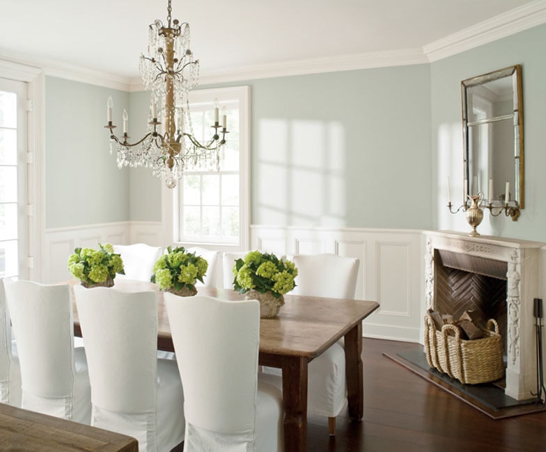 benjamin moore dining room gray