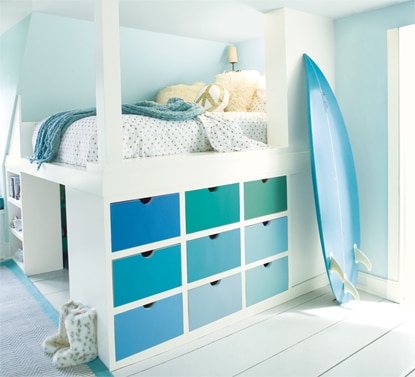 teal kids bedroom