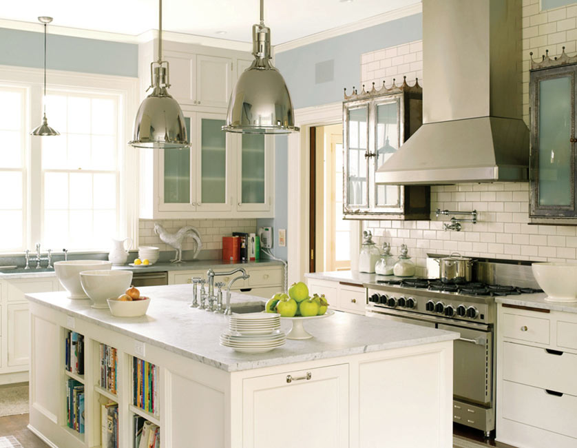 White Cabinet Kitchen Interior 