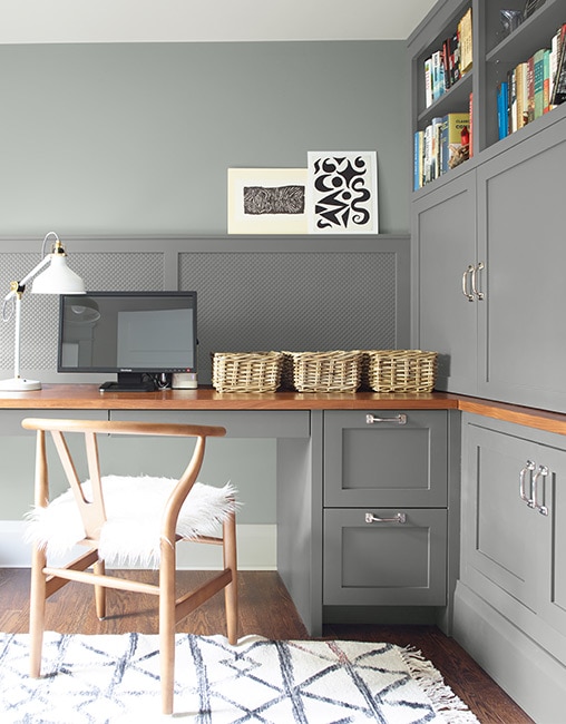 Home Office Paint Color Ideas Inspiration Benjamin Moore - What Is The Best Paint Color For An Office