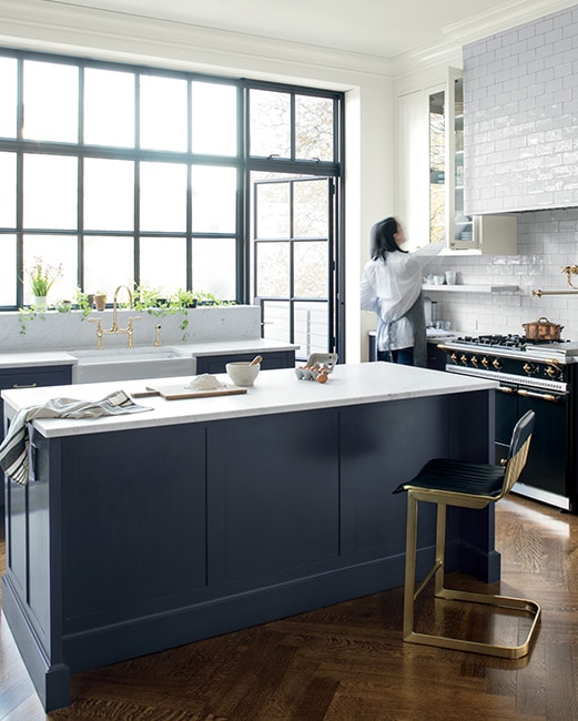 Blue Paint Ideas Benjamin Moore - Best Navy Blue Paint Color For Kitchen Cabinets