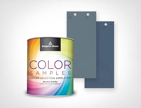 Paint color samples are available in any Benjamin Moore color. Paint color samples are available in any Benjamin Moore color.