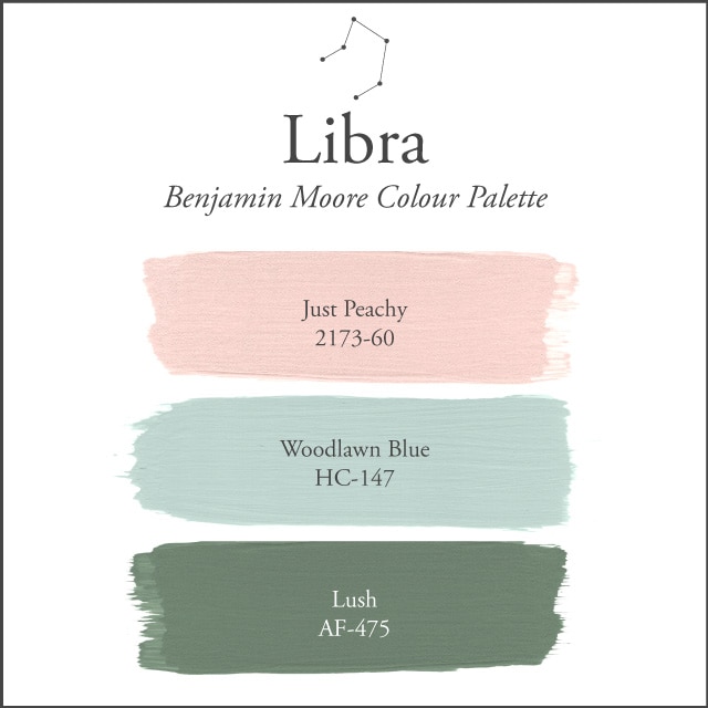 A white background with the Libra paint colour palette.