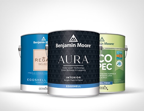 AURA® Interior, Regal® Select and Eco Spec® Interior paint.