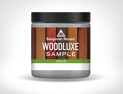 A Benjamin Moore stain sample.
