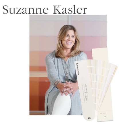 Suzanne Kasler recommends White Dove OC-17 for both interior and exteriors.