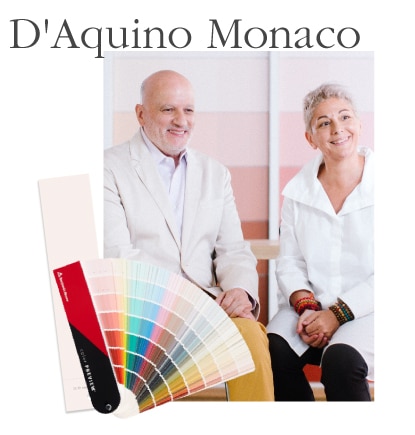 D'Aquino Monaco utilise fréquemment la couleur Eau Douce OC-70 sur les plafonds.