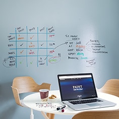 Home office with Notable Dry Erase ink walls