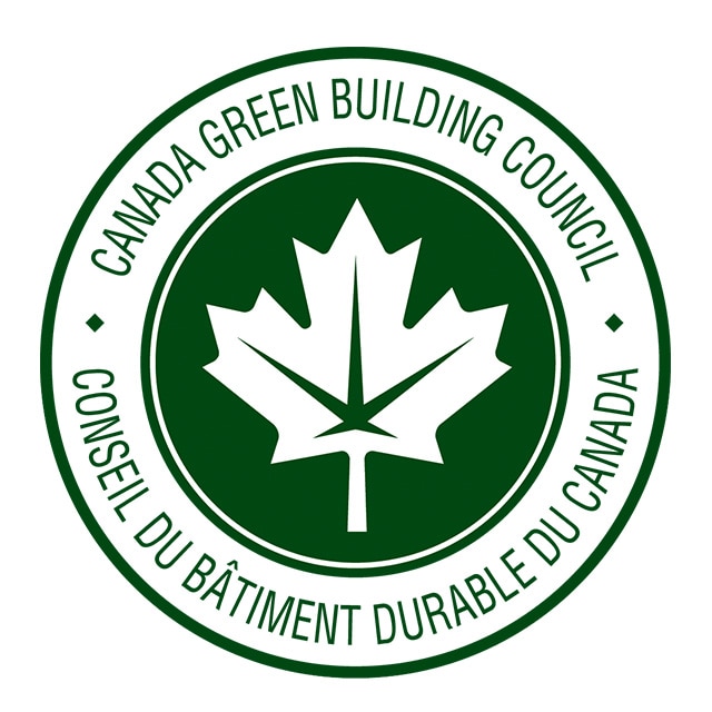 A seal indicating LEED Indoor Air Quality certification.