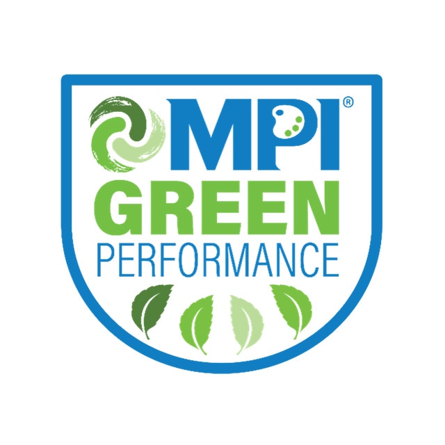 A seal indicating MPI’s Green Performance Standards certification. A seal indicating MPI’s Green Performance Standards certification.