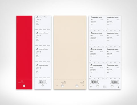 Des feuillets de couleurs de Benjamin Moore