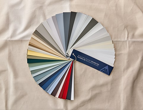 Benjamin Moore® fan deck featuring 75 popular colour choices. Benjamin Moore® fan deck featuring 75 popular colour choices.