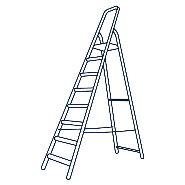 Icon of a Platform Ladder