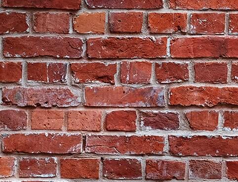 Masonry brick wall.