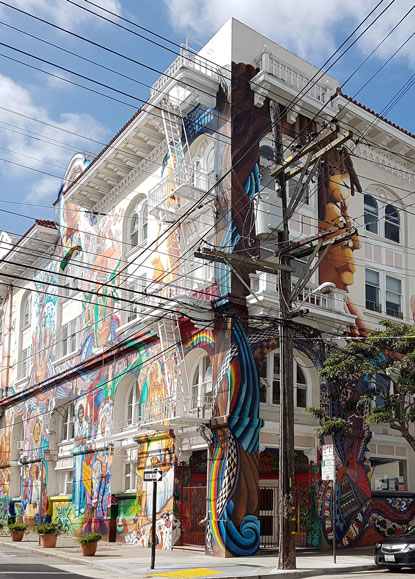 The Women's Building, a women-led non-profit arts and education community center, located in San Francisco, California