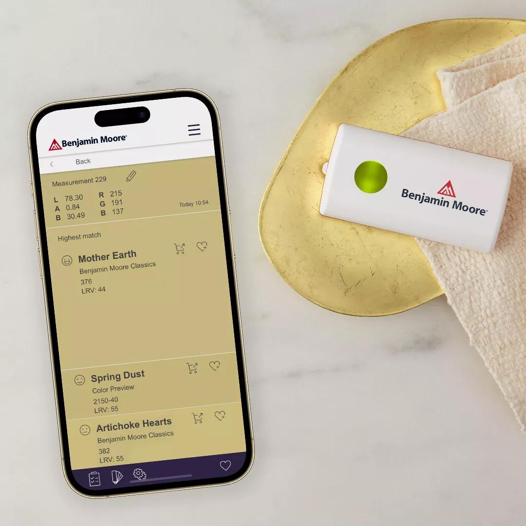 Herramienta de Benjamin Moore para lograr una buena coincidencia de color