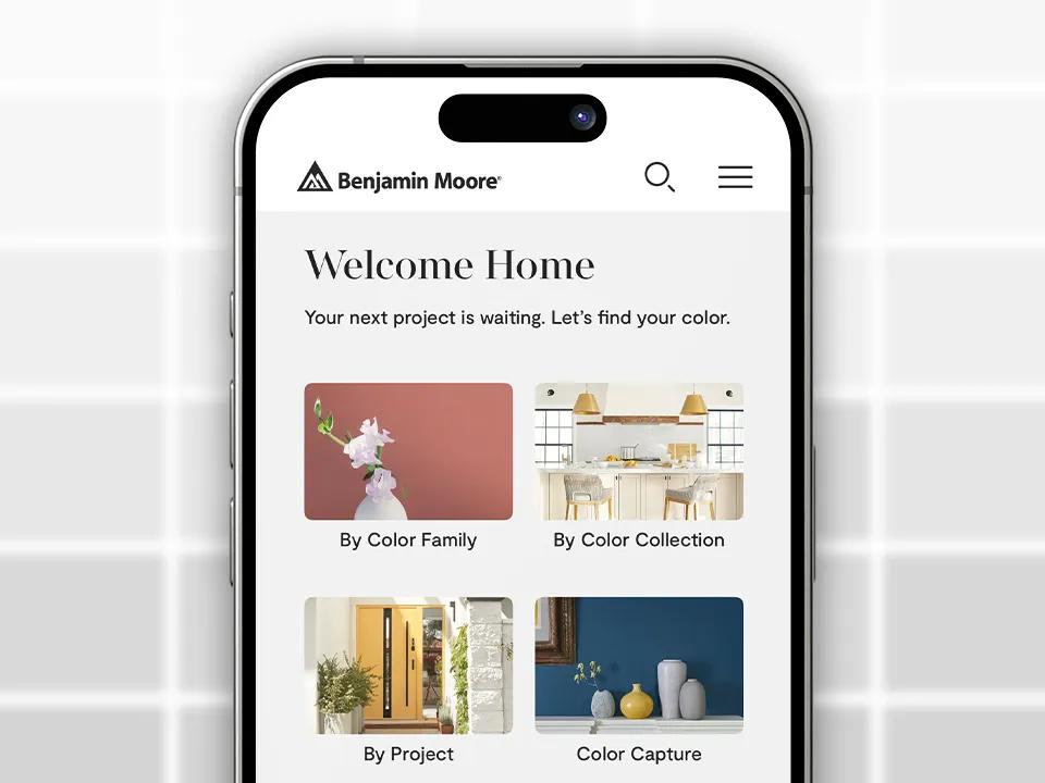 La aplicación Color Portfolio® de Benjamin Moore