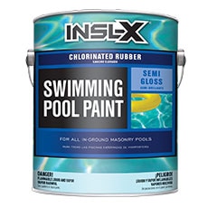 Pintura para piscinas a base de goma clorada