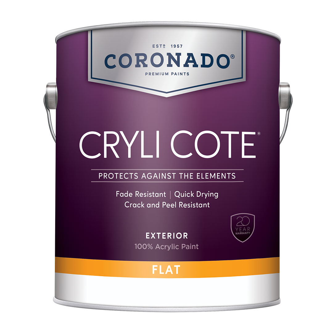 Cryli Cote® Pintura para exteriores 100% acrílica sin brillo