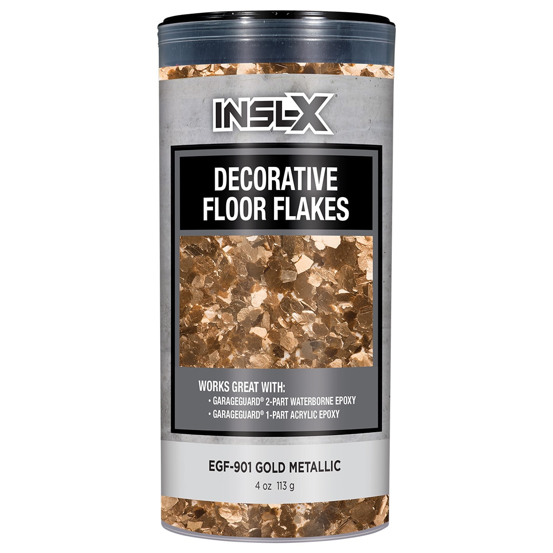 Insl-X Copos decorativos para pisos, acabado oro metálico