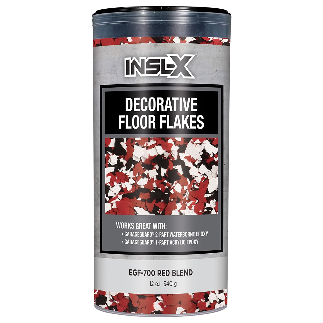 Insl-X Copos decorativos para pisos, acabado rojo
