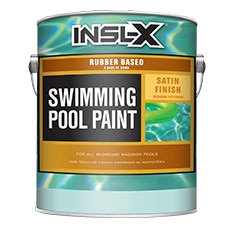 Pintura a base de goma para piscinas satinada