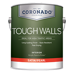 Tough Walls Imprimador y pintura acrílica para paredes resistentes, satinado/perlado